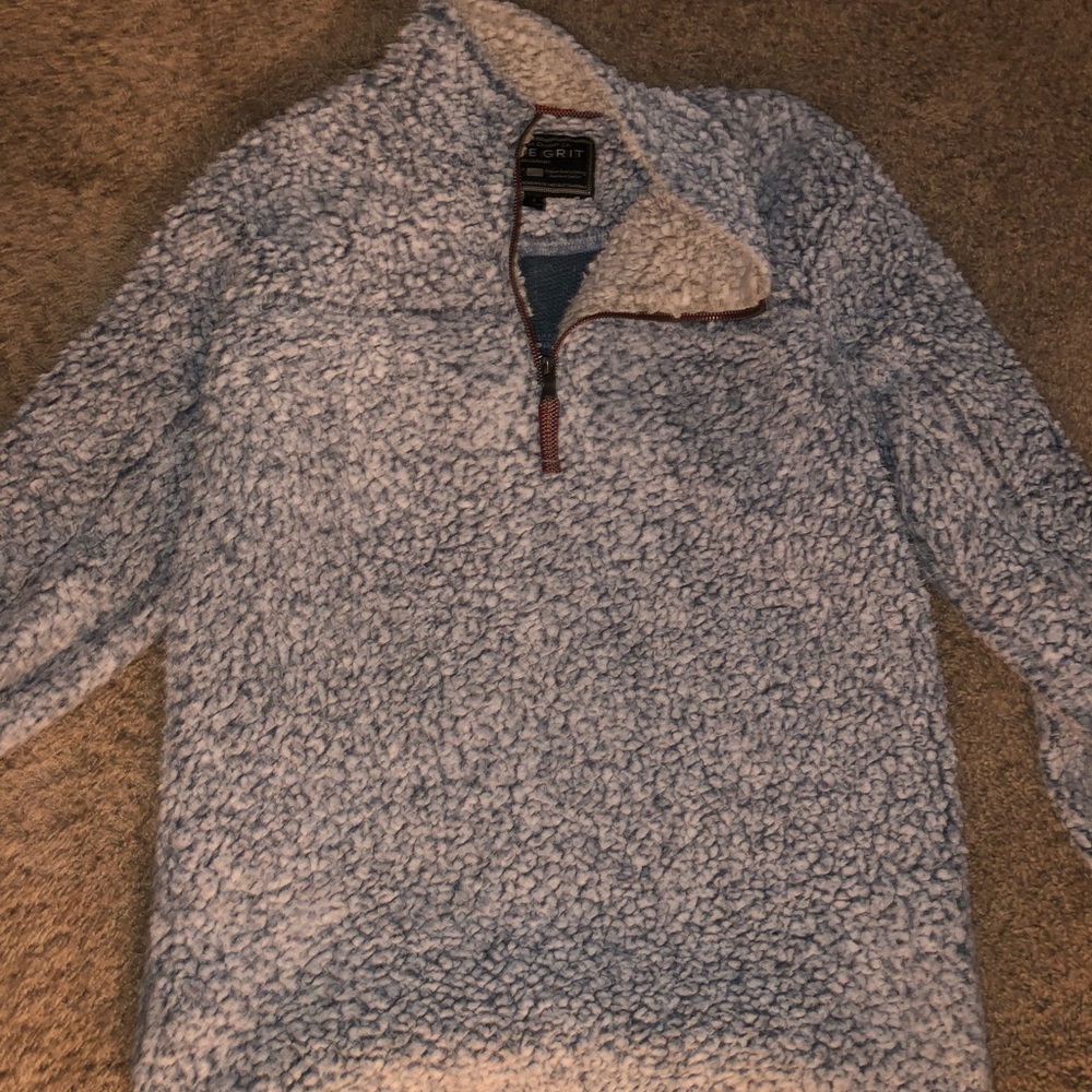 True grit light blue and white jacket, barely worn